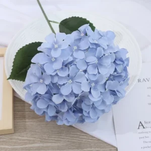 ช่อดอกไฮเดรนเยีย ไฮเดรนเยียปลอม สีฟ้าอ่อน